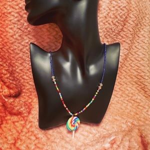 Hand crafted necklace with beads